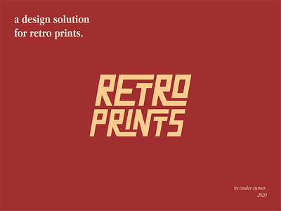 Retro Prints - Logo Design branding design graphic design illustration illustrator logo logo design minimal printing prints rebrand retro retro logo retro prints retro prints logo vector