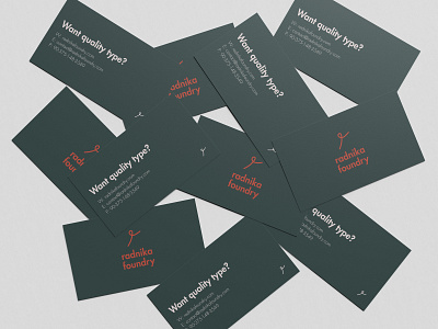 Radnika Foundry - Business Card Mockup