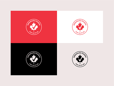 Authentically Canadian - Logo Design branding canada canada logo canadian canadian logo canadian product canadian products logo design graphic design illustration illustrator logo logo design minimal rebrand vector