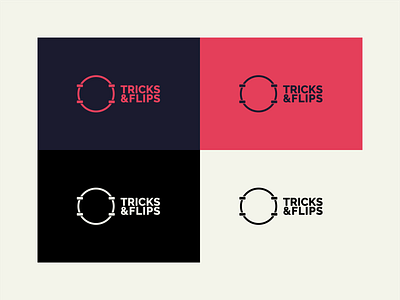 Tricks&Flips - Logo Design branding design graphic design illustration illustrator logo logo design merchandise minimal rebrand skateboard tricks and flips logo vector