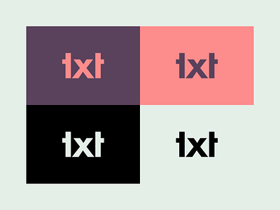 Txt - Logo Design branding design graphic design illustration illustrator logo logo design minimal rebrand txt txt logo vector