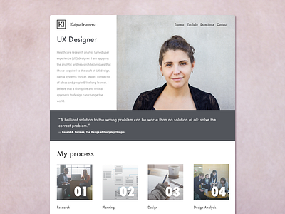 UX portfolio - draft design portfolio ux web design