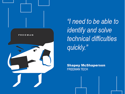 Freeman Persona Card freeman illustration shape ux personas