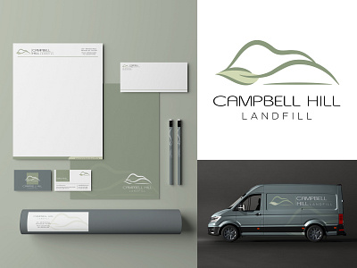 Landfill Branding brand brand colors brand design brand identity branding branding design design environmental icon design logo logo design logodesign logotype mockup stationary design stationery design sustainability visual design visual identity wordmark