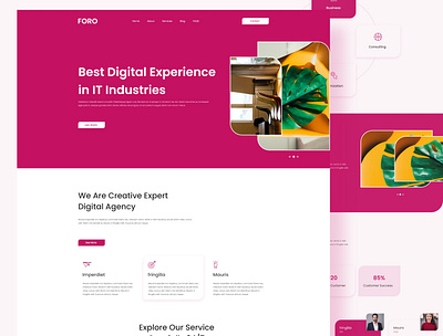 Digital Agency Web template Design agency case study creative agency creative design design digital agency digital marketing digital marketing agency dribbble best shop freelance designer freelancer it agency landing page marketing agency web agency web design web design agency