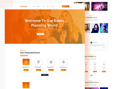 Event Management Landing Page agency camp colorful concert conference convention creative agency creative design design digital agency dribbble best shop dribbble digital agency event event landing page eventbrite exhibition landing page mailchimp integration marketing agency meeting