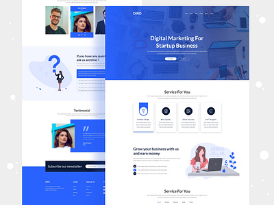 Digital Marketing Agency Landing Page By Awlad Hossain On Dribbble