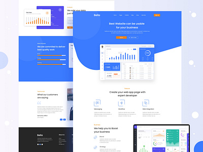 Web App Landing Page Design