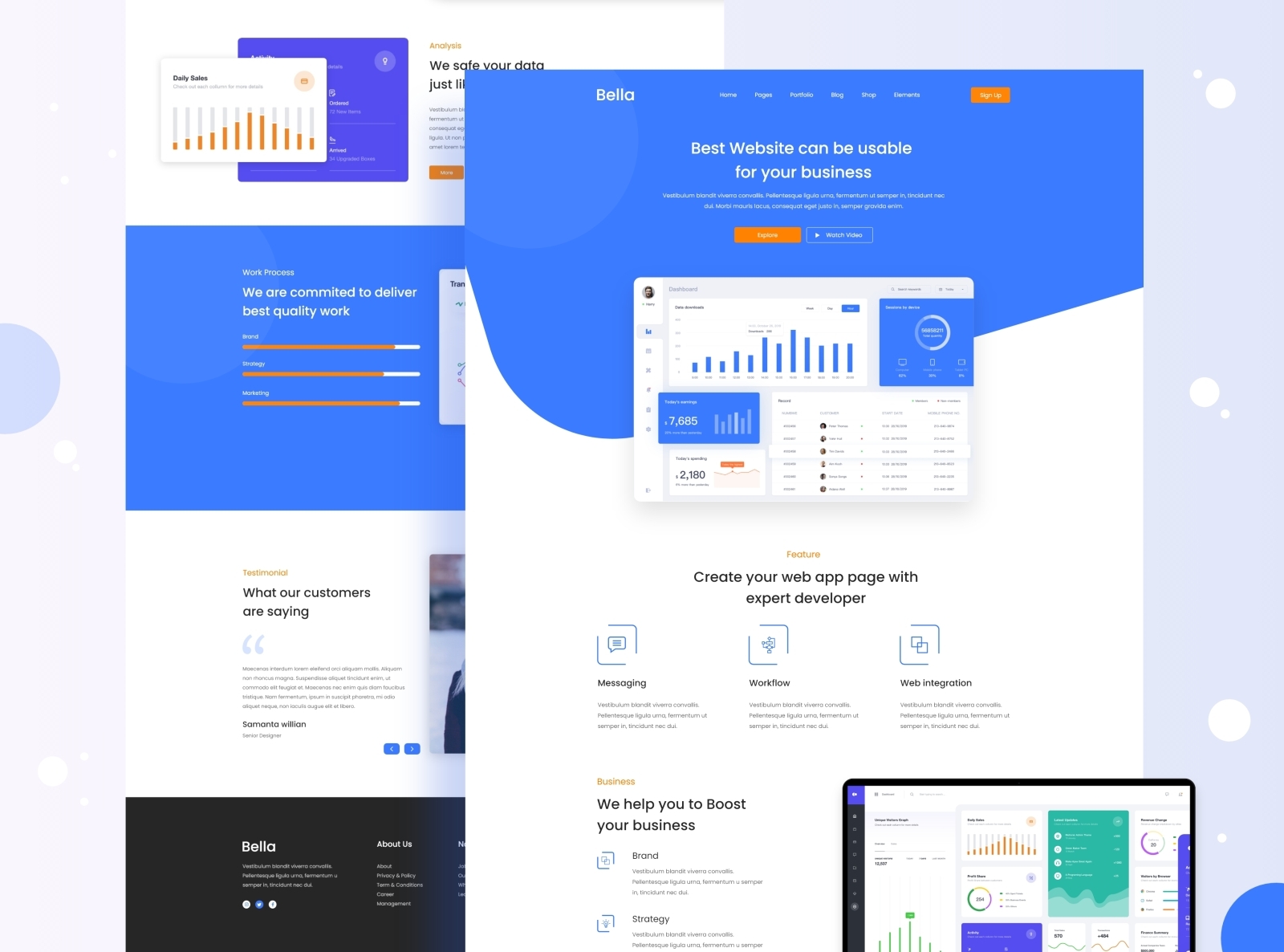 Web App Landing Page Design by Awlad Hossain on Dribbble