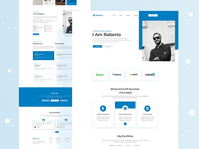 Personal Portfolio Landing Page by Awlad Hossain on Dribbble