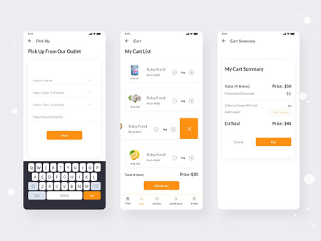 ecommerce app design by Awlad Hossain on Dribbble