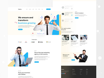 Marketing Agency website landing page design agency app design apps creative agency dashboard dribbble best shot marketing agency marketing template marketing ui design marketing website trendy design ui design web app web apps web design agency web template web ui webdesign website website design