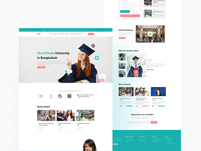 NSU Website Redesign 2021 design best uidesigner best uidesigner dribbble best shot education education website landing page design landing page ui landingpage learning website trendy design ui design university web university website ux design ux designer webdesign website