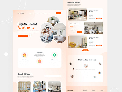 Real Estate Landing Page Design