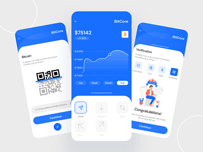 Bitcoin App Design app app design app ui app ux bitcoin bitcoin app cryptocurrency design landing page search trendy design uidesign ux design web webapp webapp design webapplication webdesign website websitedesign