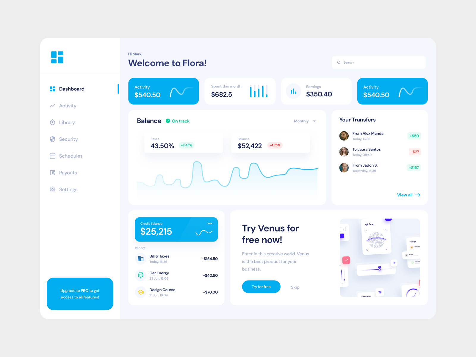 Dashboard Web Application Design by Awlad Hossain on Dribbble