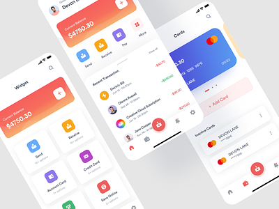 Money Management App Design