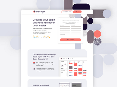 Salon Management Platform | Landing Page