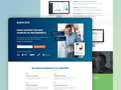 ITSM Software | Landing Page conversion design cro demo design it landing page marketing saas software ui ux