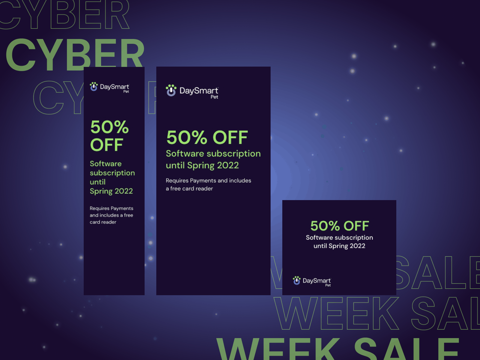 Cyber Week Sale for Pet Management Software