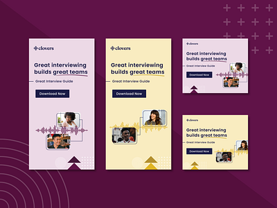 Interview Intelligence Platform | Download Guide Banner Ads banner ads conversion design cro design marketing saas software ui ux