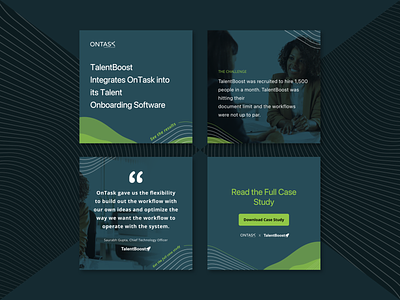 Case Study Carousel Ads for Workflow Automation carousel case study conversion design cro design marketing saas social ads software ui ux