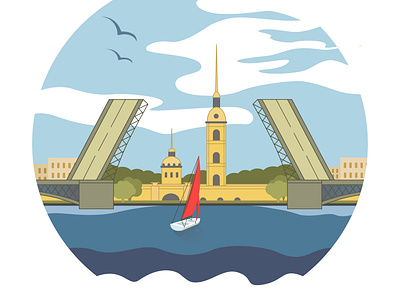 Saint Petersburg adobe illustrator illustration saint petersburg saint-petersburg vector