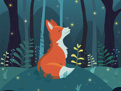 Fox in the forest