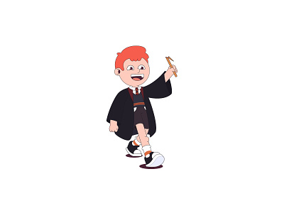 Ronald Weasley adobe illustrator character illustration ronaldweasley ronaldweasley