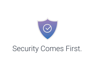 Security icon protection security shield type