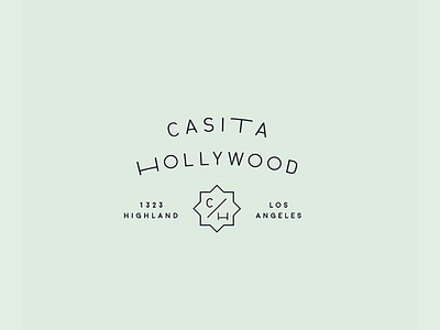 Casita Hollywood brand branding casita event venue hollywood logo logomark stacked logo