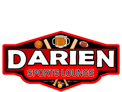 Darien Sports Lounge Menu branding design