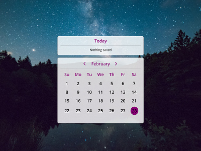 Calender #038 dailyui design ui web