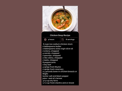 Recipe #040 app dailyui design ui
