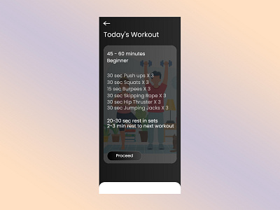 Workout of the day #062 app dailyui design ui