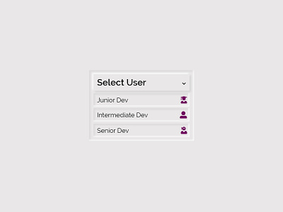 Select user type #064 dailyui design ui web