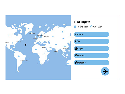 Find Flight #068 dailyui design ui web