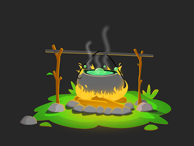 Campfire - Figma illustration design figma illustration ui vector