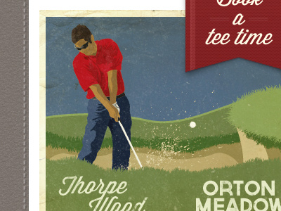 Golf Course Website illustration web