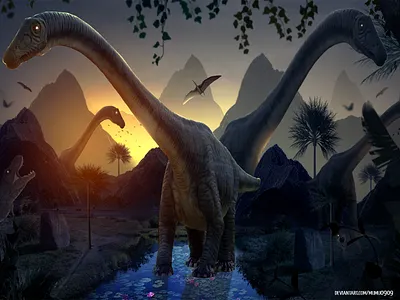 Valley Of the Dinosaurs art artwork artworking branding design digitalarts fantasy forests photomanipulation wallpaper