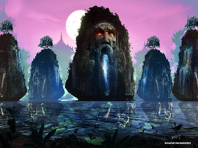 Secret Mountains Of Asia artist artwork concept design digitalarts fantasy forests illustration photomanipulation wallpaper