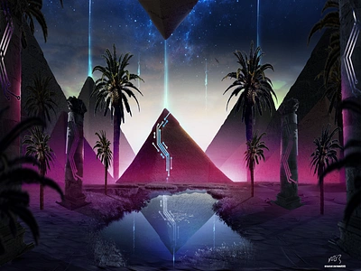 Pyramid Connection art artwork artworking branding concept concepts digitalarts fantasy illustration photomanipulation scifi wallpaper app