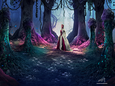 Depths of the forest art artwork artworking concept design digitalarts fantasy illustration photomanipulation wallpaper