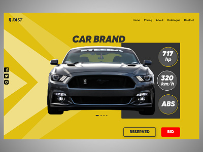 Car Specifications branding ui