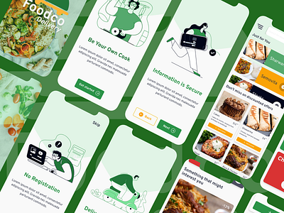 Food Delivery App branding figma ui