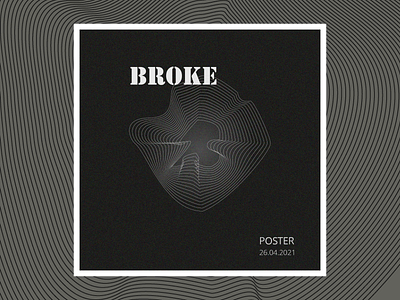 BROKE design illustration minimal typography