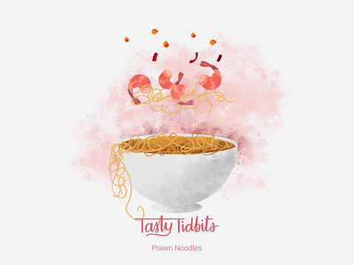 Tasty Tidbits 2d animation aftereffects animation animationformotion capsicum carrot design food grunge minimal motion design motion graphics noodles prawns schoolofmotion