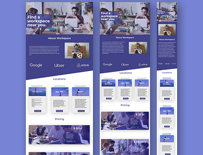 Website Design for Workspace business design figma figmadesign office startup uiux web webdesign website website design