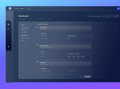 Machine Learning Production Monitoring Platform - Alerts Sub-tab