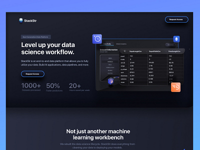 Data Science/AI Analytics Landing Page